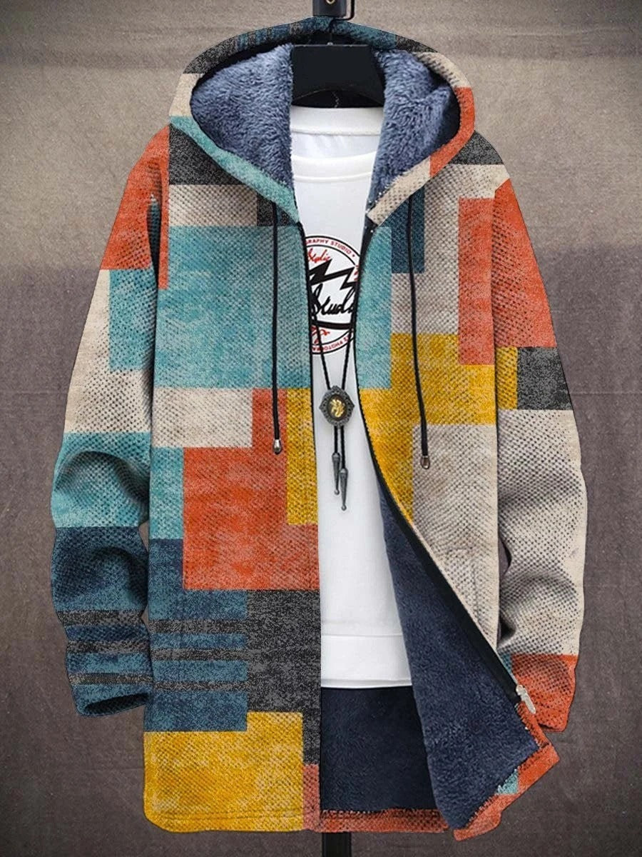 Aria Patchwork Hooded Cardigan