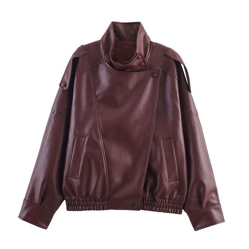 Belted Leather Jacket