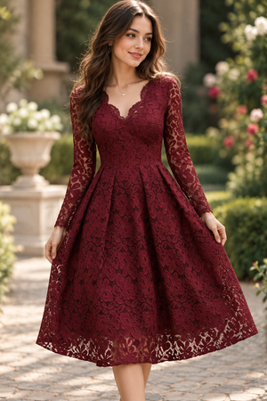 Lace Midi Dress