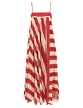 Roselight Stripe Maxi Dress