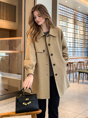 Beige Classic Trench Coat