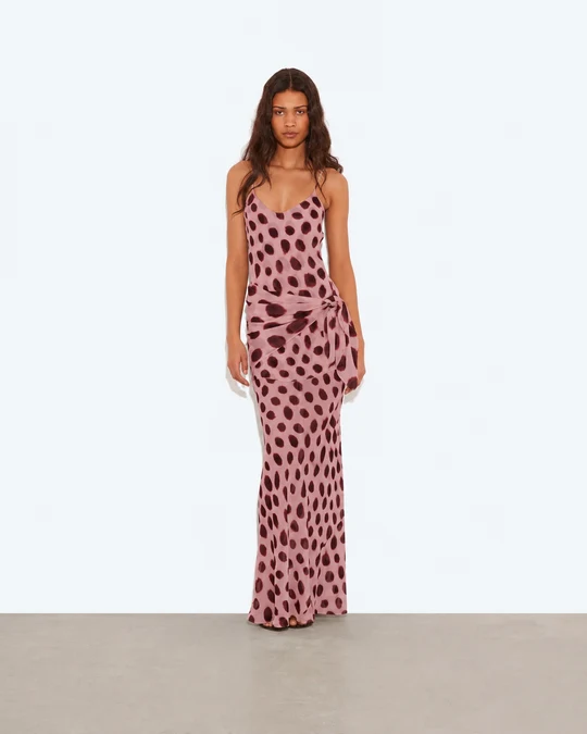 Polka Dot Maxi Dress