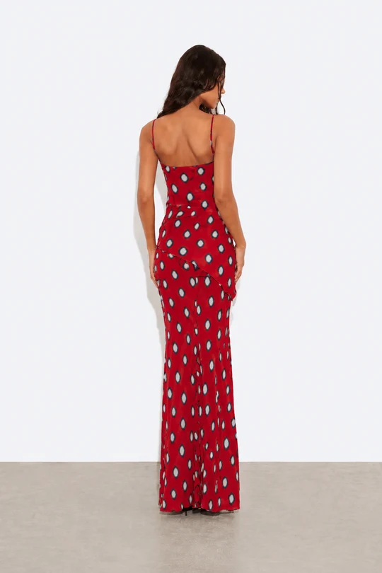 Polka Dot Maxi Dress