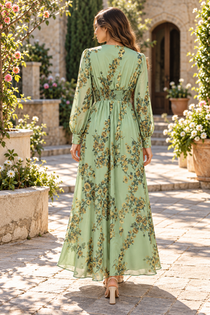Vintage Printed Dress