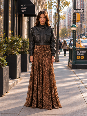 Luna Cropped Leather Jacket