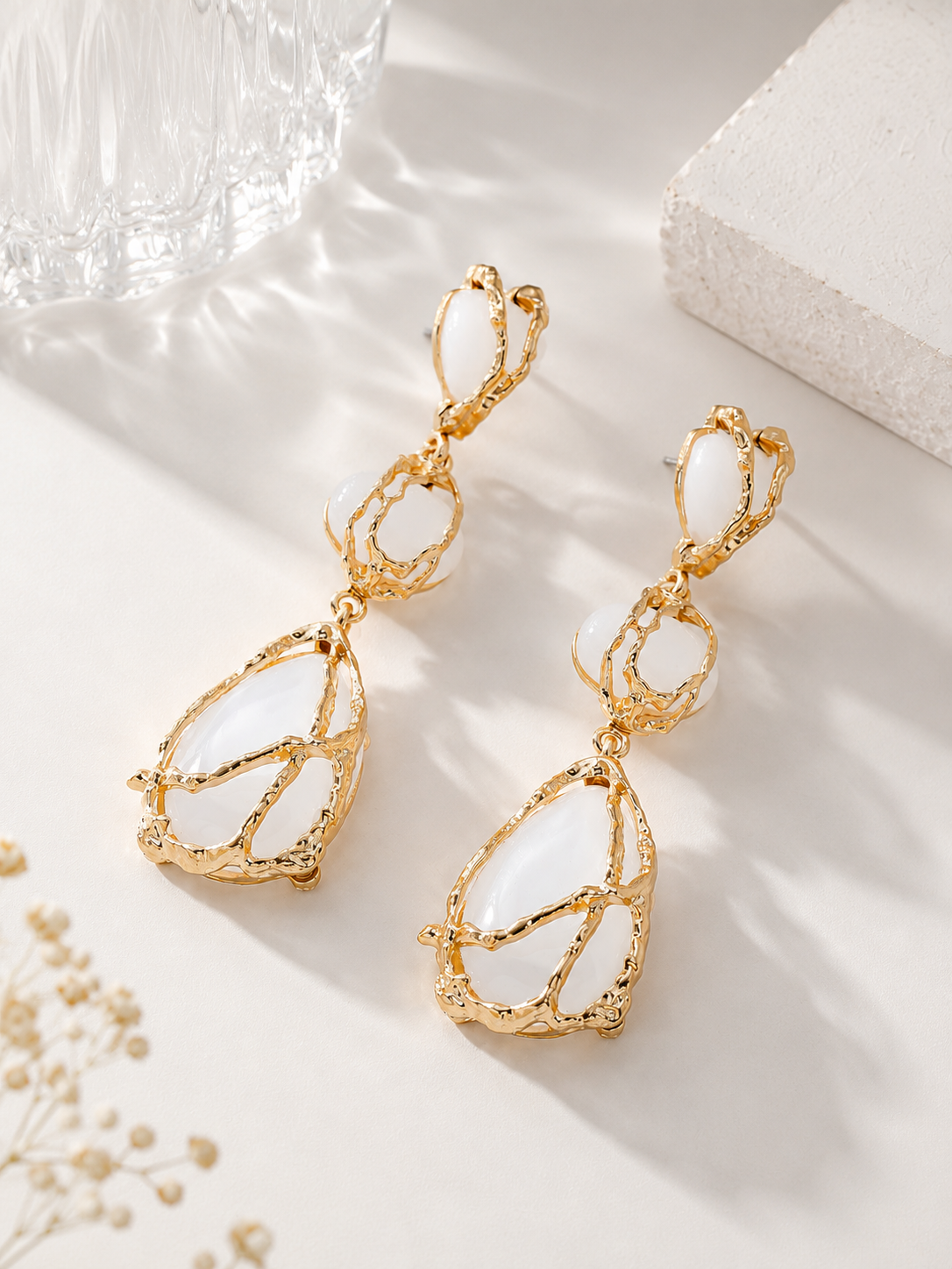 Multi-Stone Drop Earrings