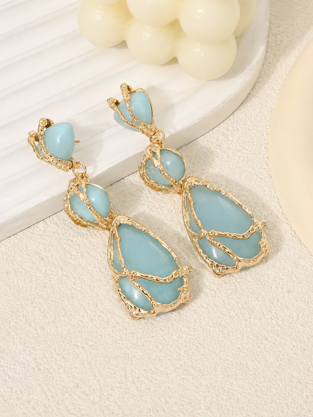 Multi-Stone Drop Earrings