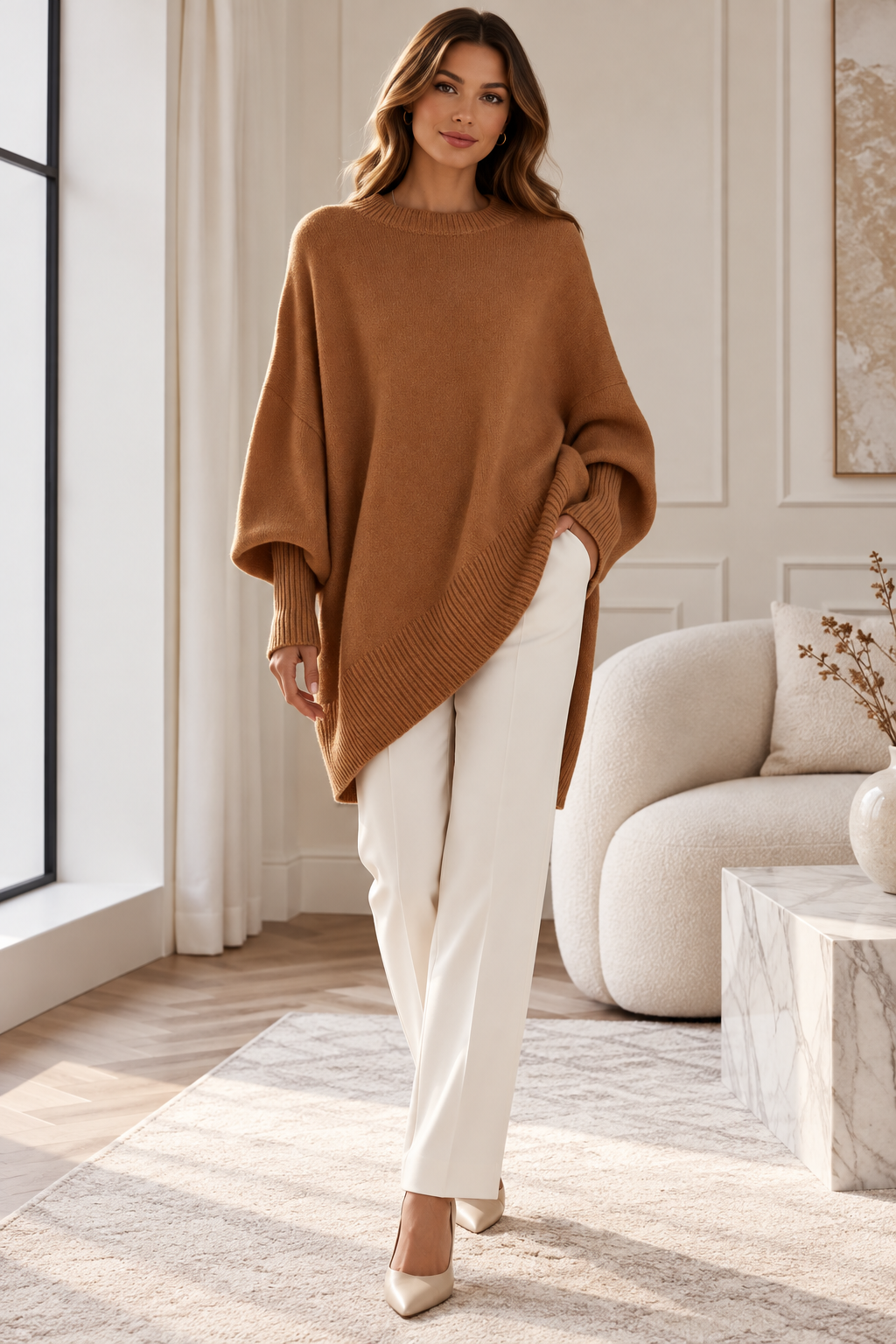 Cozy Knit Poncho