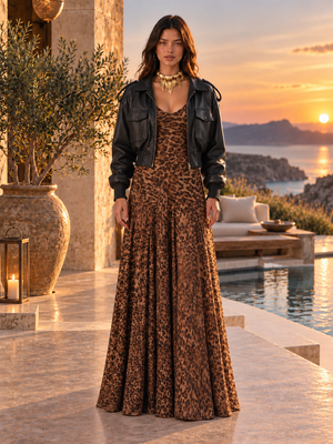 Luna Cropped Leather Jacket