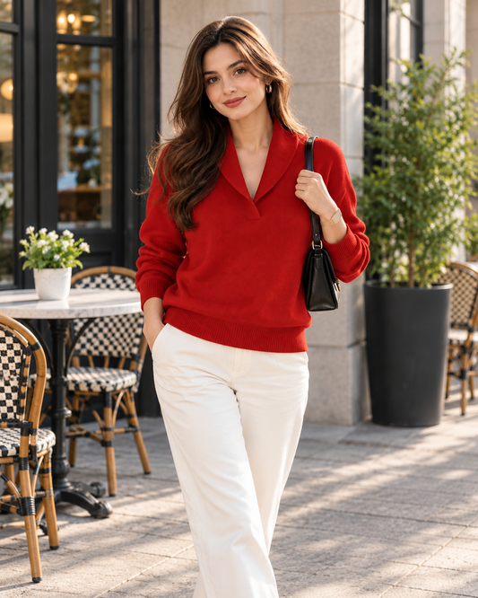 Soft V-Neck Jumper