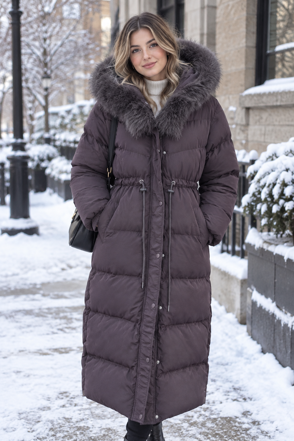 Fox Fur Puffer Coat