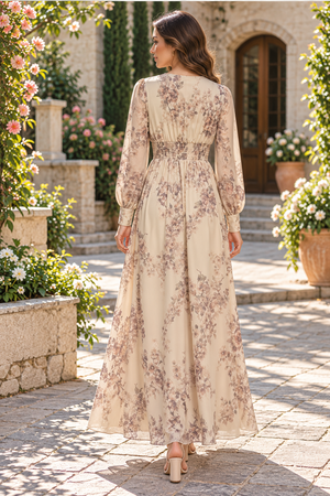 Vintage Printed Dress