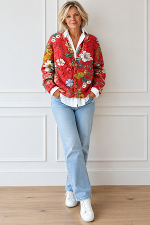 Floral Knit Cardigan