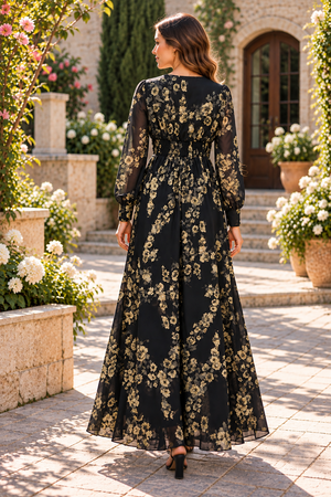 Vintage Printed Dress