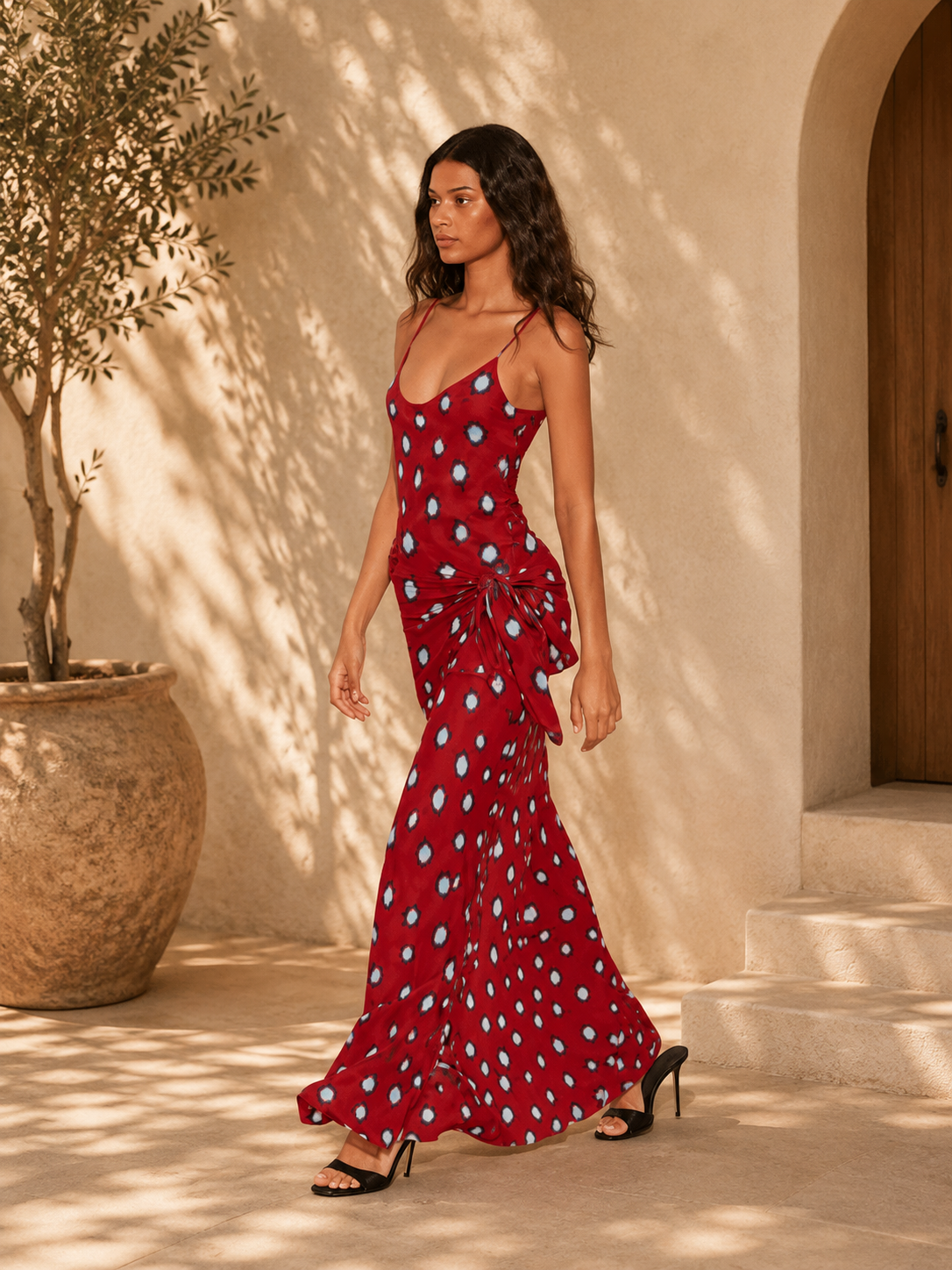 Polka Dot Maxi Dress