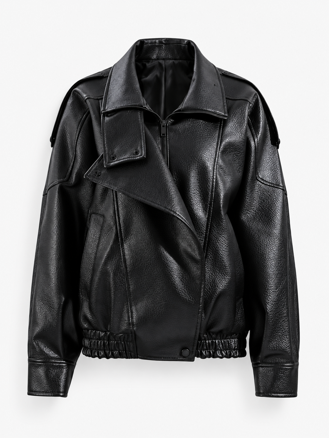 Belted Leather Jacket