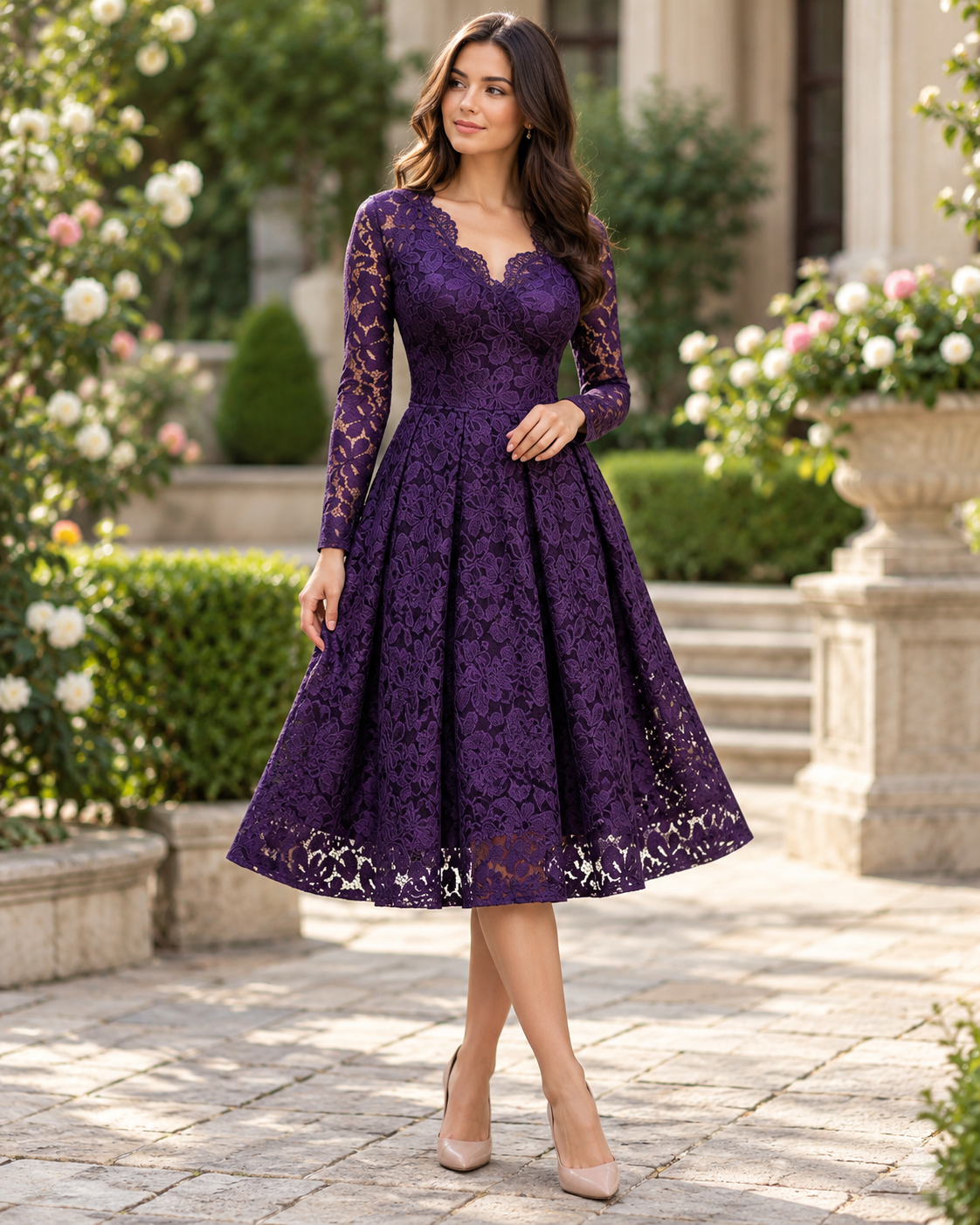 Lace Midi Dress