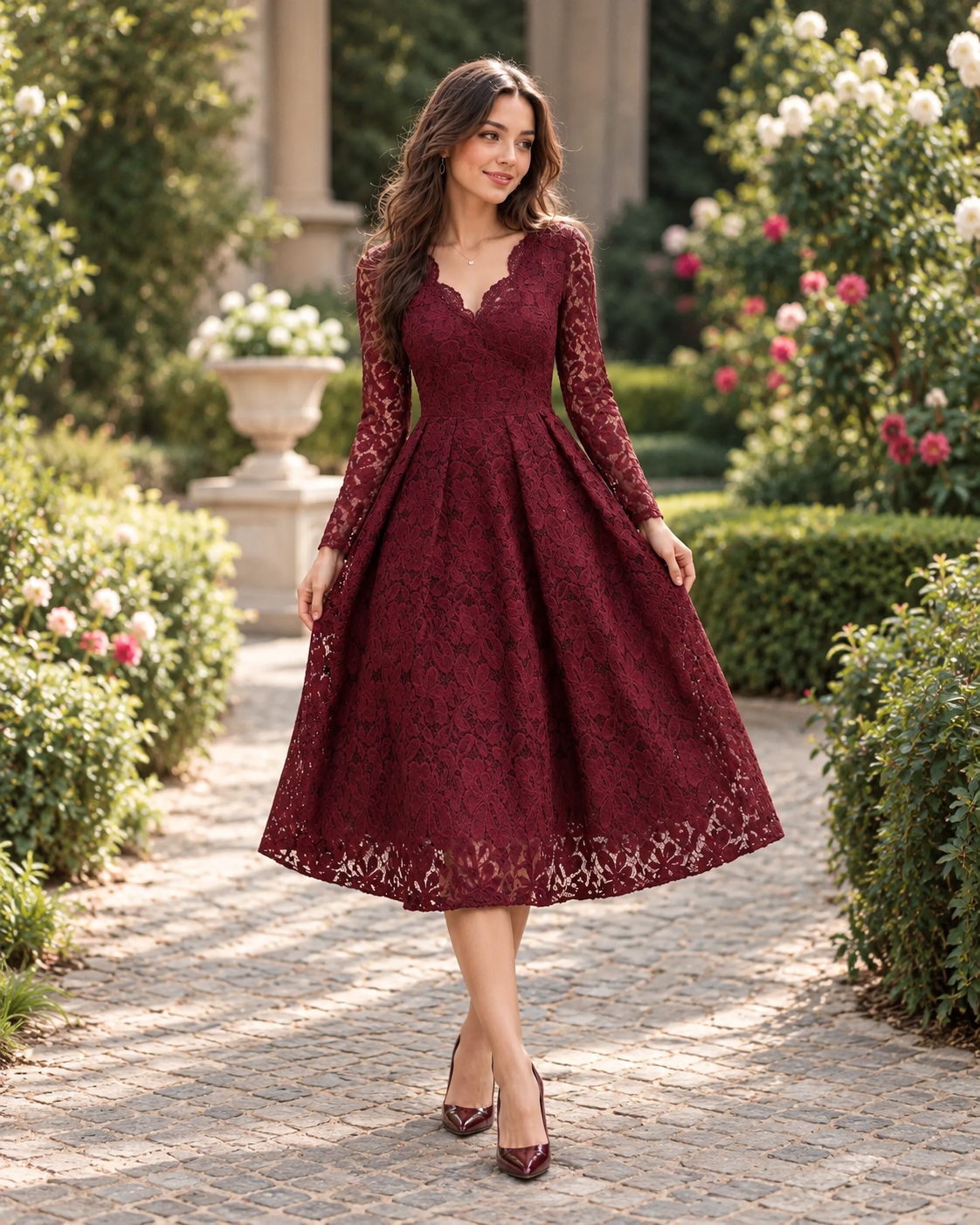 Lace Midi Dress