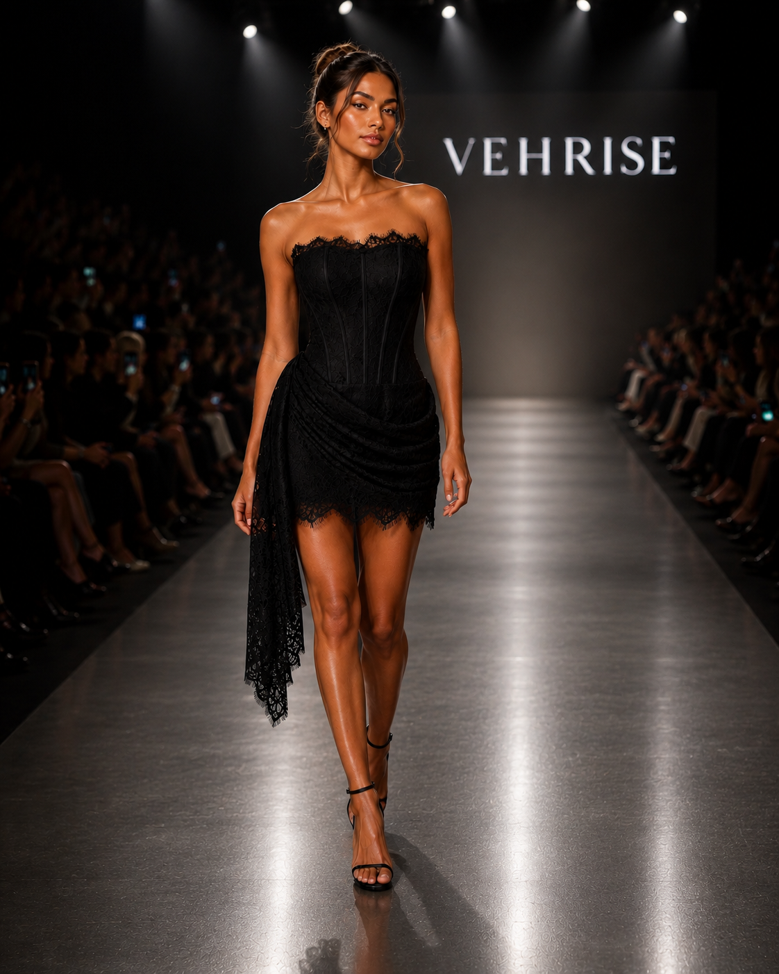 Lace Corset Mini Dress