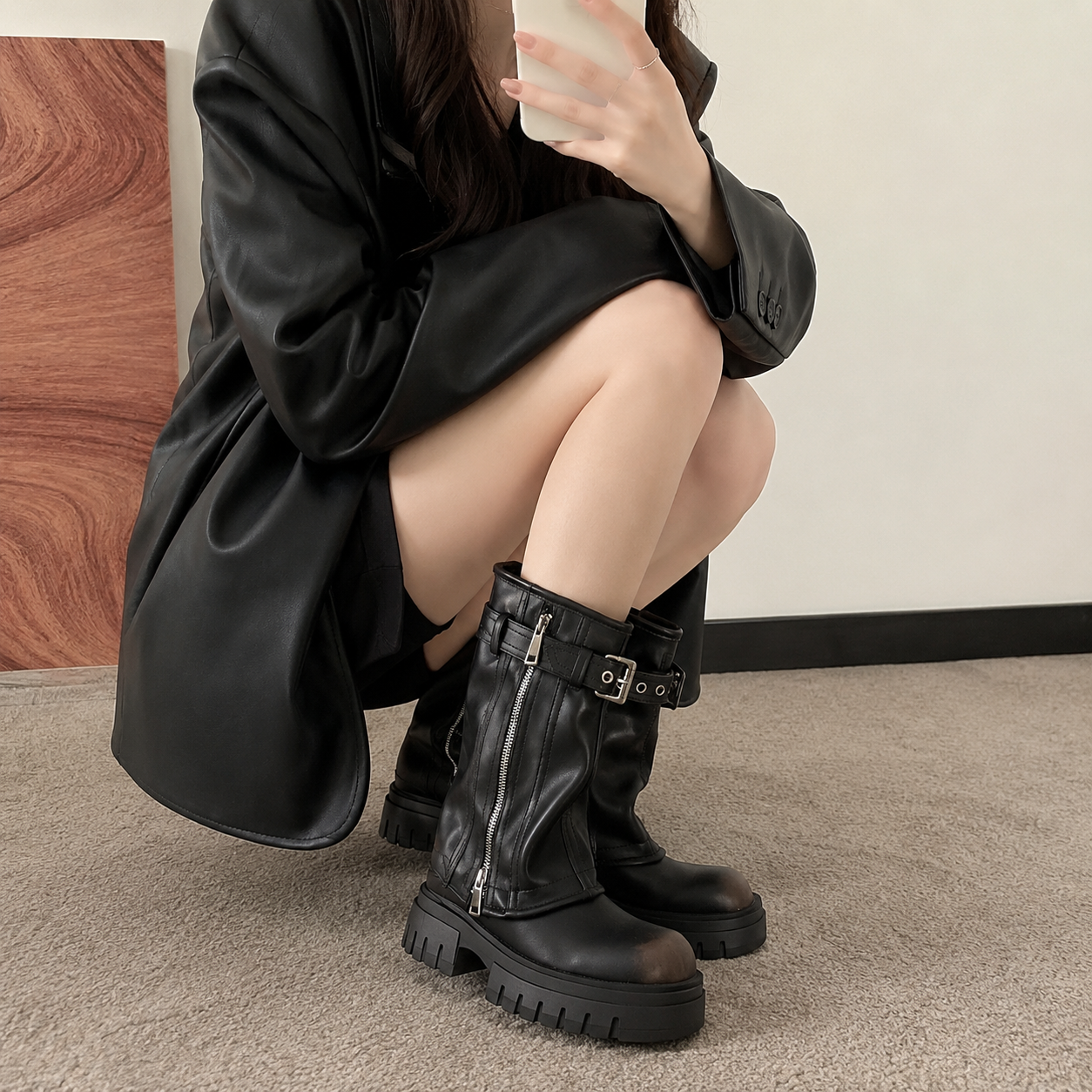 Belted Martin Boots