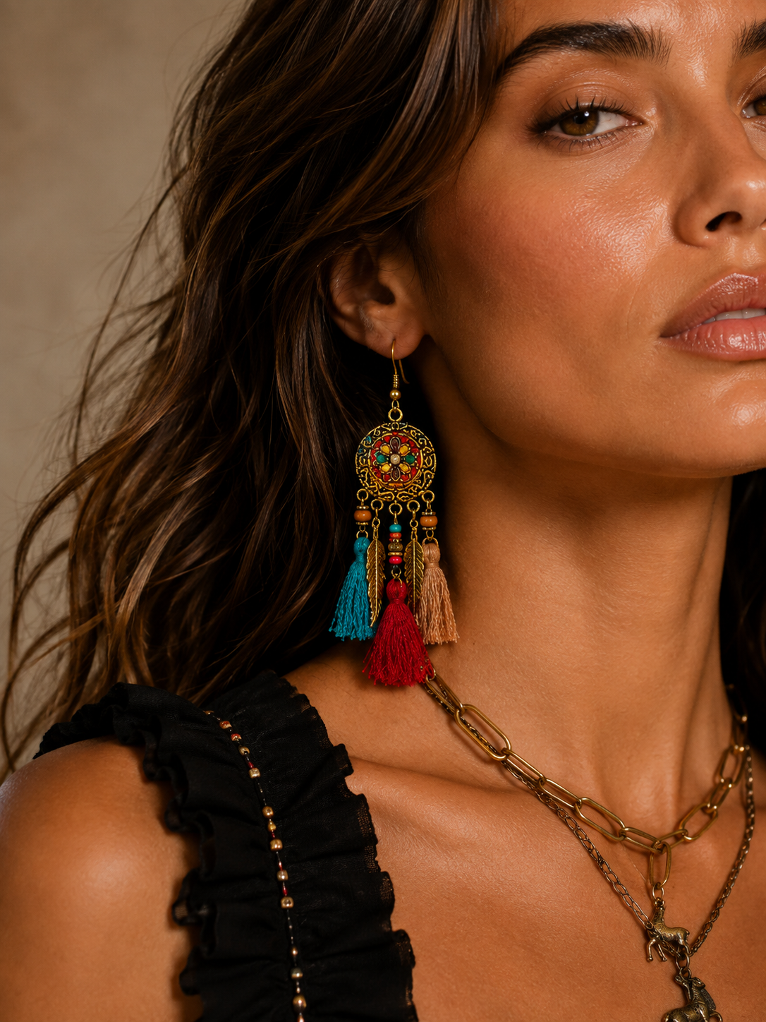 Boho Heritage Tassel Earrings