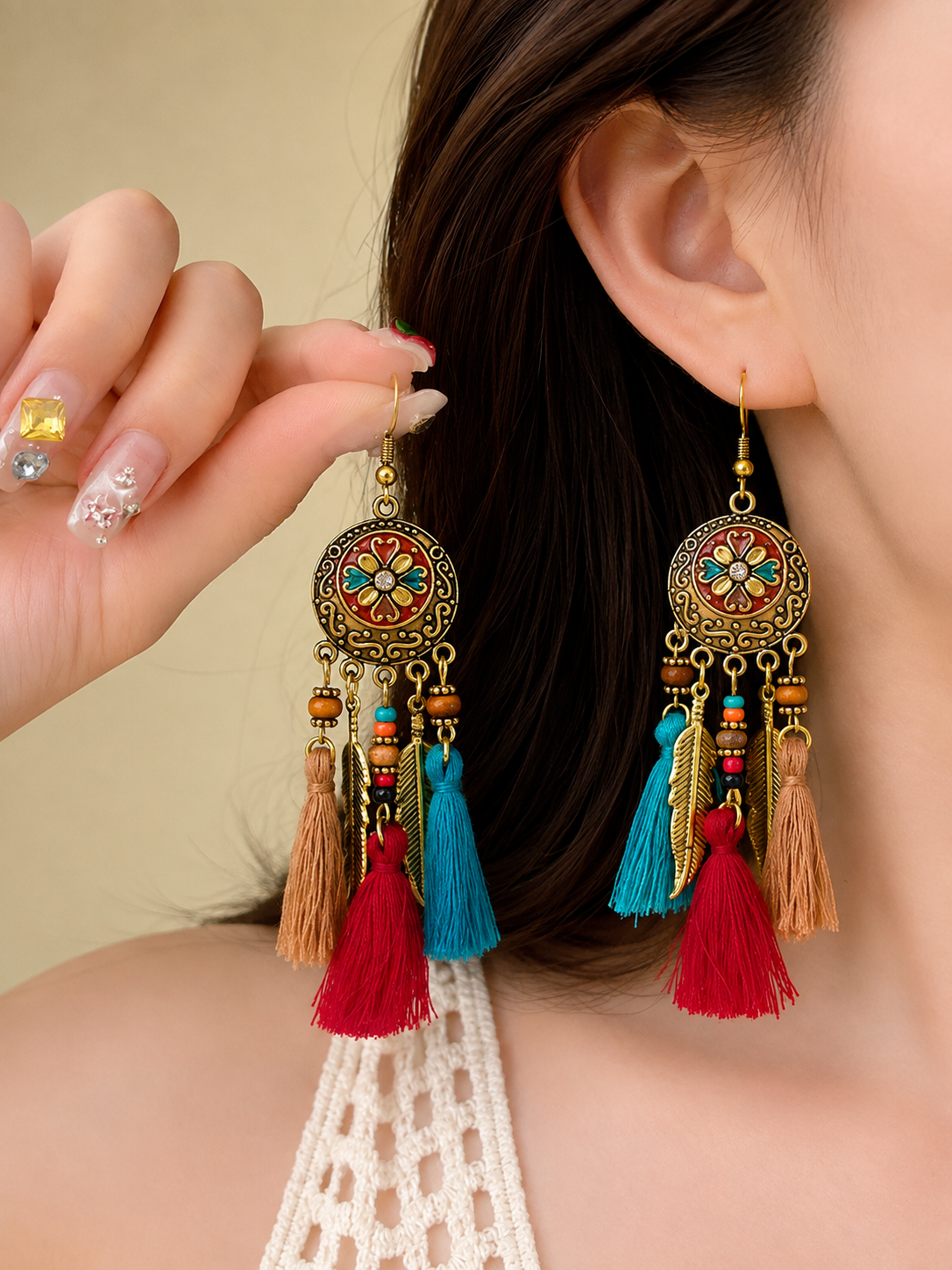 Boho Heritage Tassel Earrings