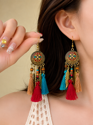 Boho Heritage Tassel Earrings
