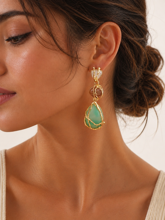 Multi-Stone Drop Earrings