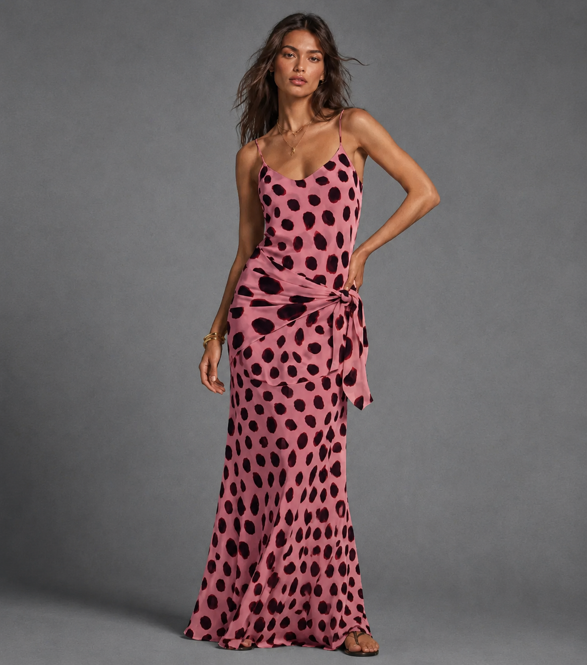 Polka Dot Maxi Dress