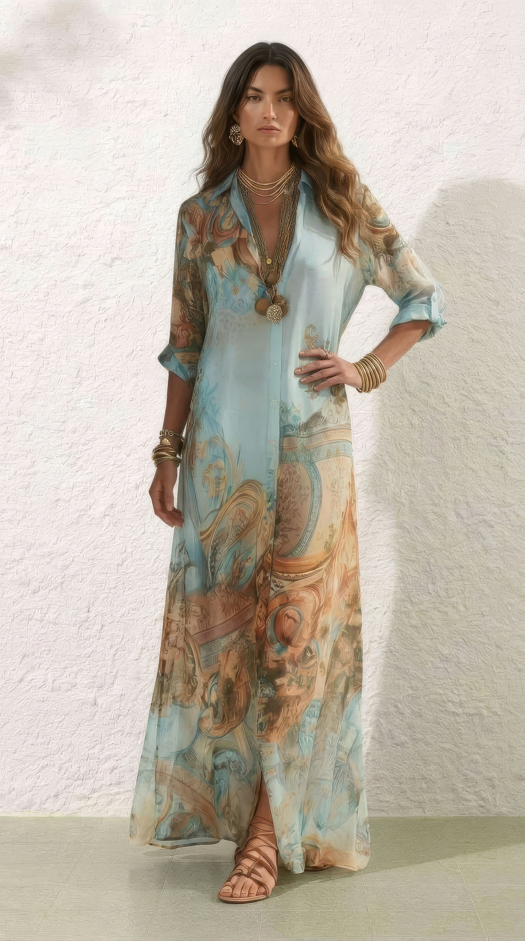 Amalfi Long Shirt Dress