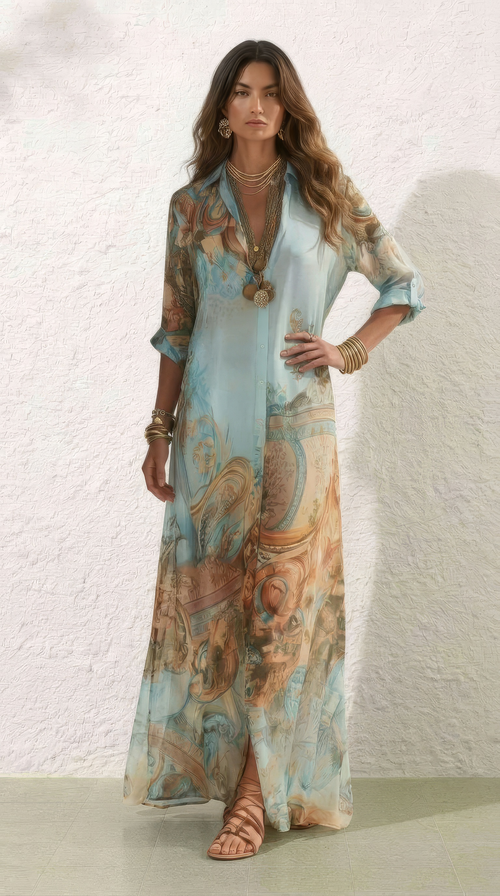 Amalfi Long Shirt Dress