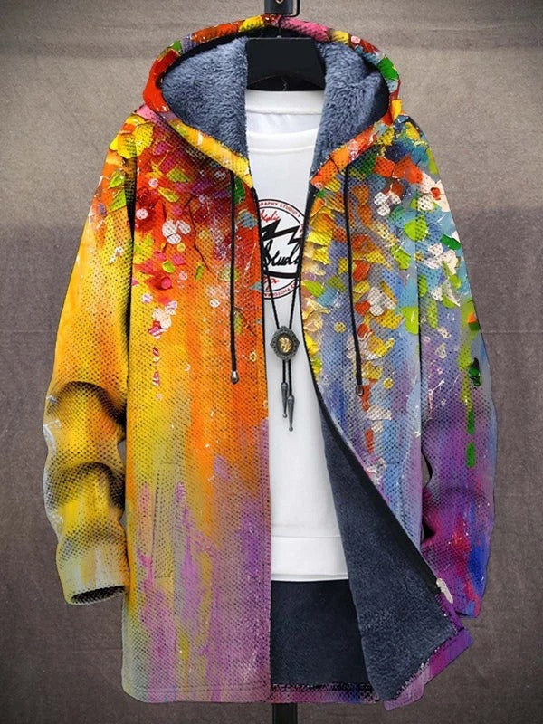 Aria Patchwork Hooded Cardigan
