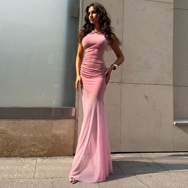 One-Shoulder Maxi Dress