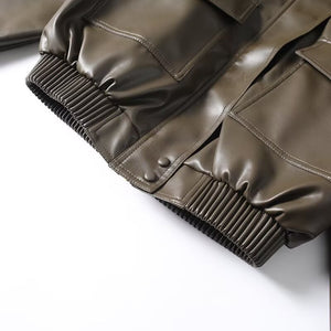 Luna Cropped Leather Jacket