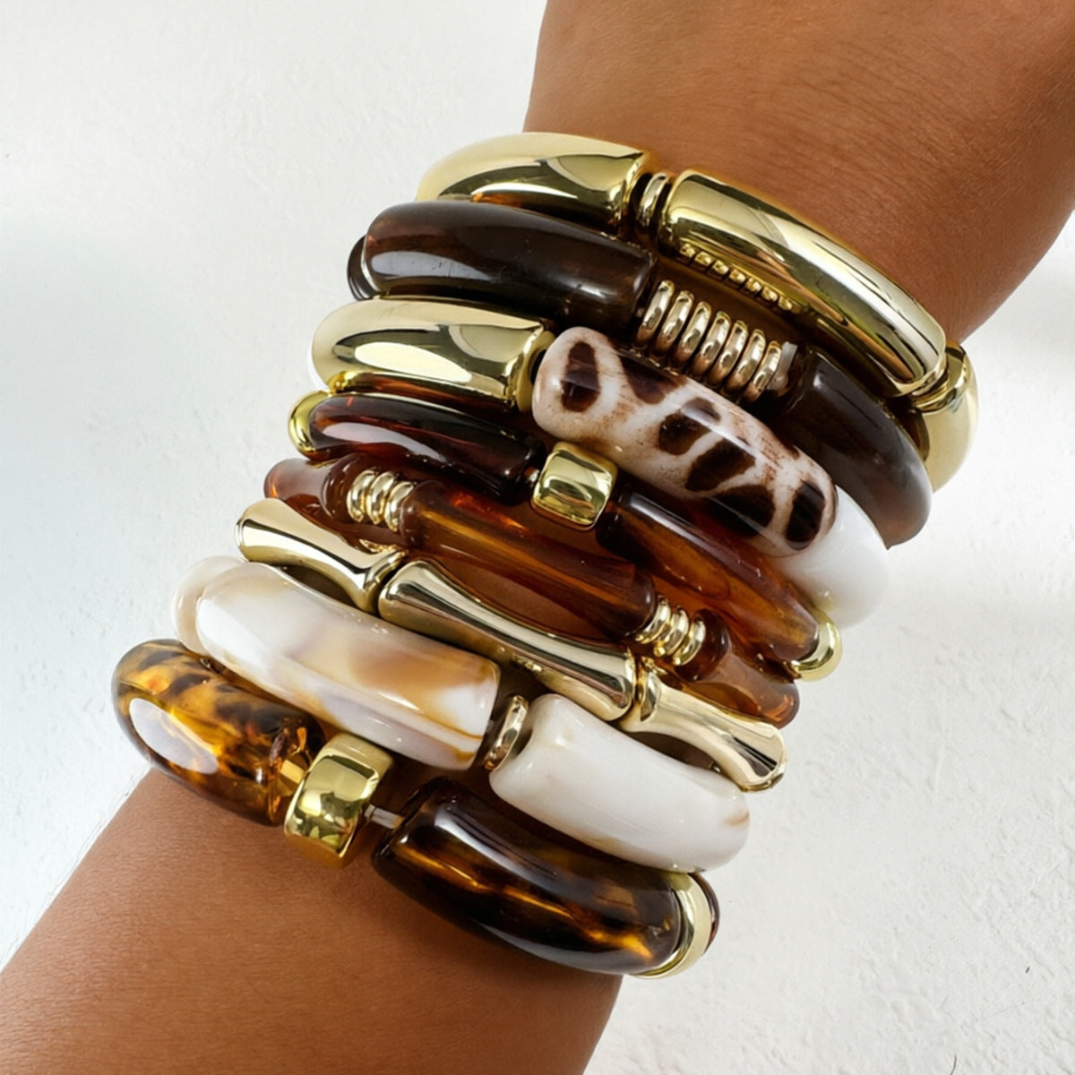 Resin Cuff Bracelet Sets