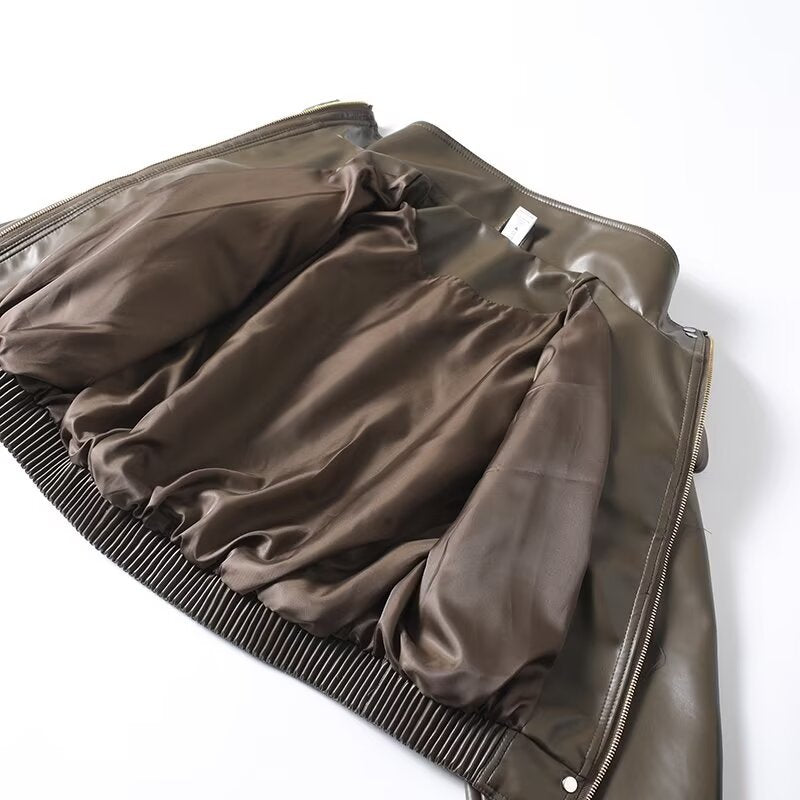 Luna Cropped Leather Jacket