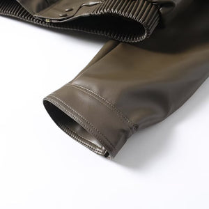 Luna Cropped Leather Jacket