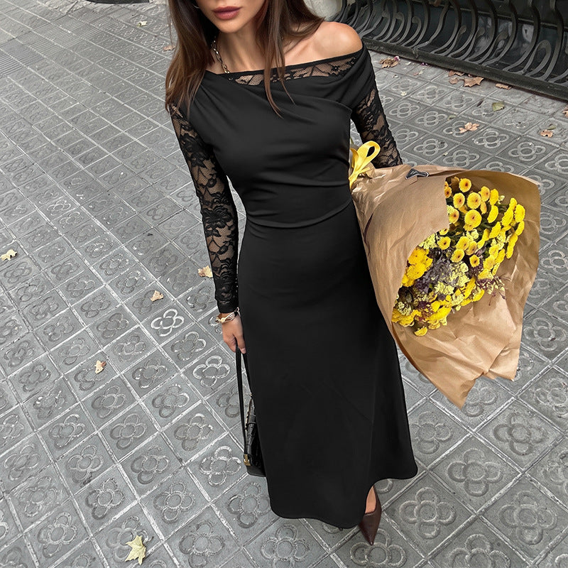 Off-Shoulder Evening Dress