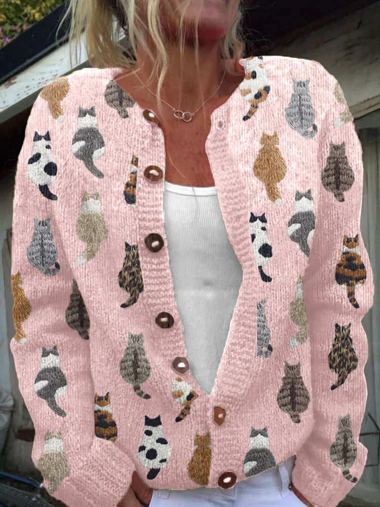 Floral Knit Cardigan