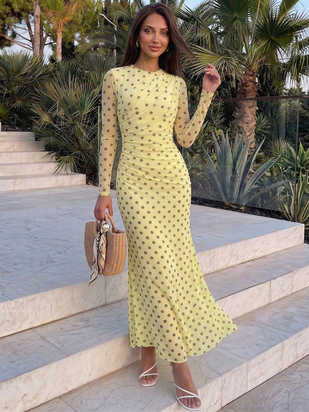 Yellow Polka Dot Dress