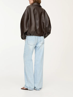 Belted Leather Jacket