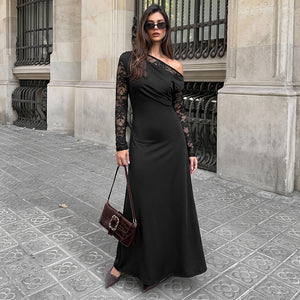 Off-Shoulder Evening Dress