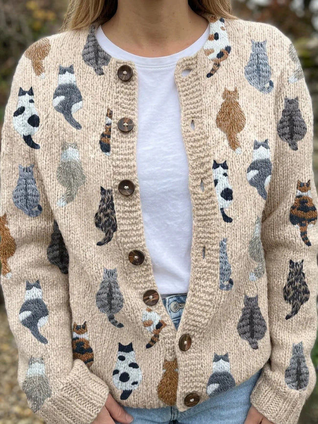 Floral Knit Cardigan