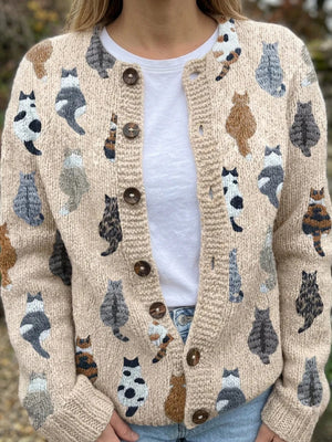 Floral Knit Cardigan