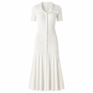 Beaded Collar Maxi Dress