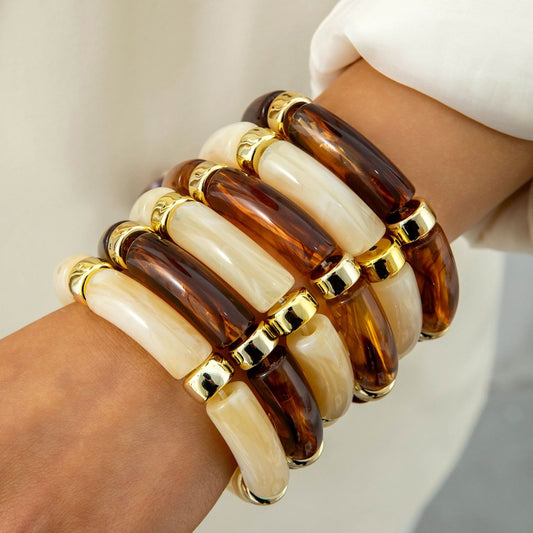Resin Cuff Bracelet Sets