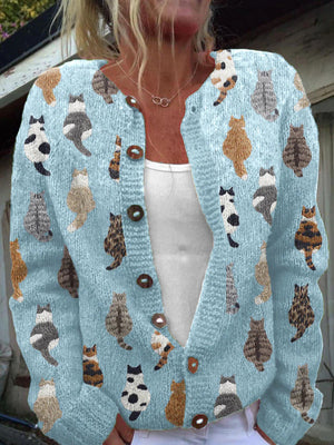 Floral Knit Cardigan