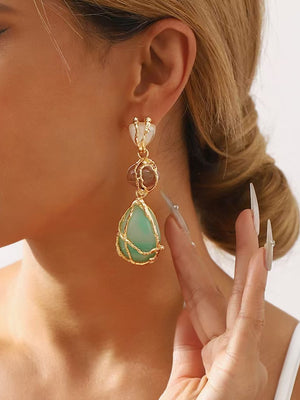 Multi-Stone Drop Earrings