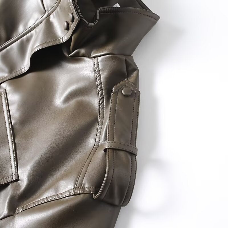Luna Cropped Leather Jacket