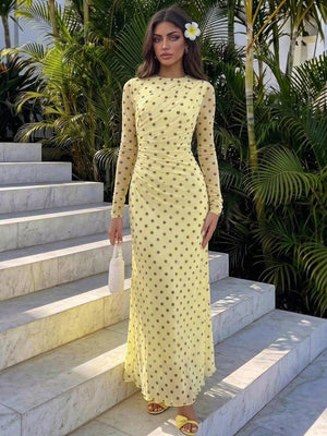 Yellow Polka Dot Dress